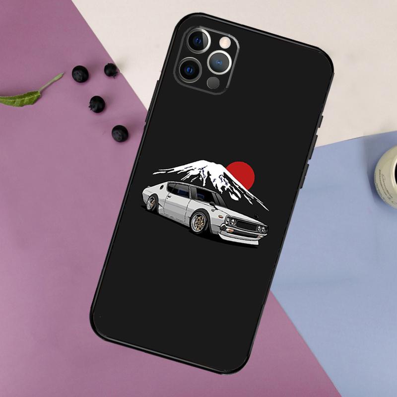 Japan JDM Auto Handyhülle Für iPhone 17 16 15 14 11 12 13 Pro Max Plus 12 13 mini 16e 17 Air Bumper Abdeckung