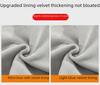 Women's Light-Colored Plush High-Waist Wide-Leg Jeans, Thickened, Loose, Warm, Small Size.