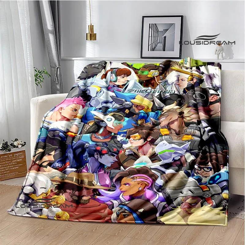 3D Game Overwatch printed blankets warm Flange blankets Soft and comfortable blanket Home travel blanket birthday gift
