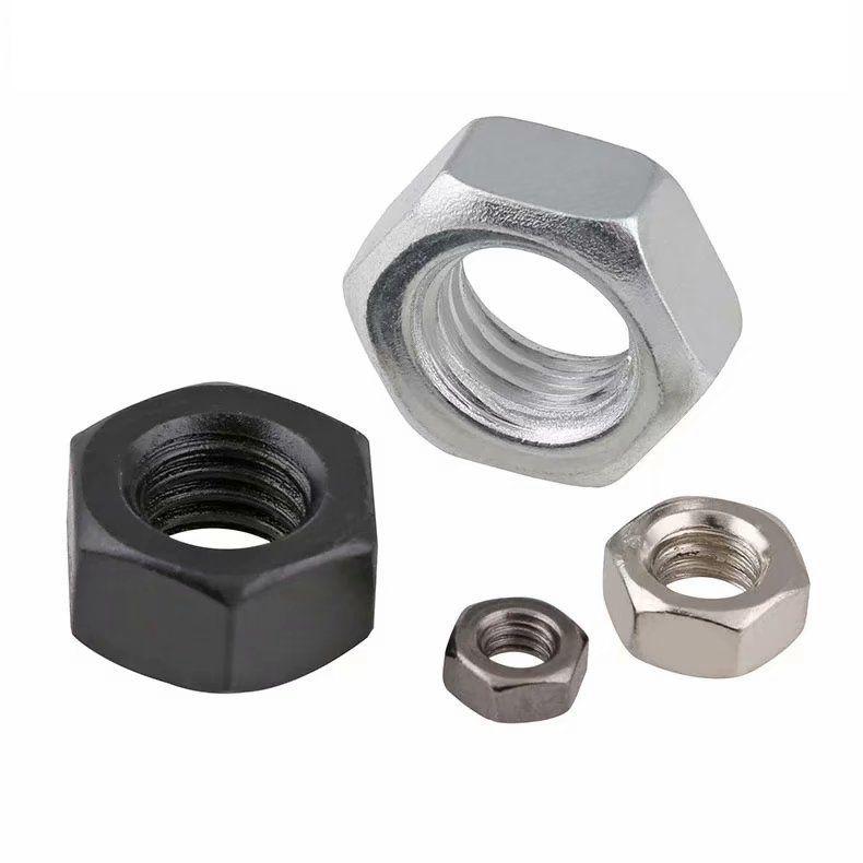 M3-M10 Black Hex Nuts, Grade 4.8 High Strength, Full Range of Specifications