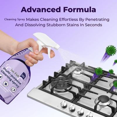 All-Purpose Cleaner Kit Instant Heavy Oil Stain Removal with Concentrated Tablets for Household Kitchen Bathroom Degreaser Spray
