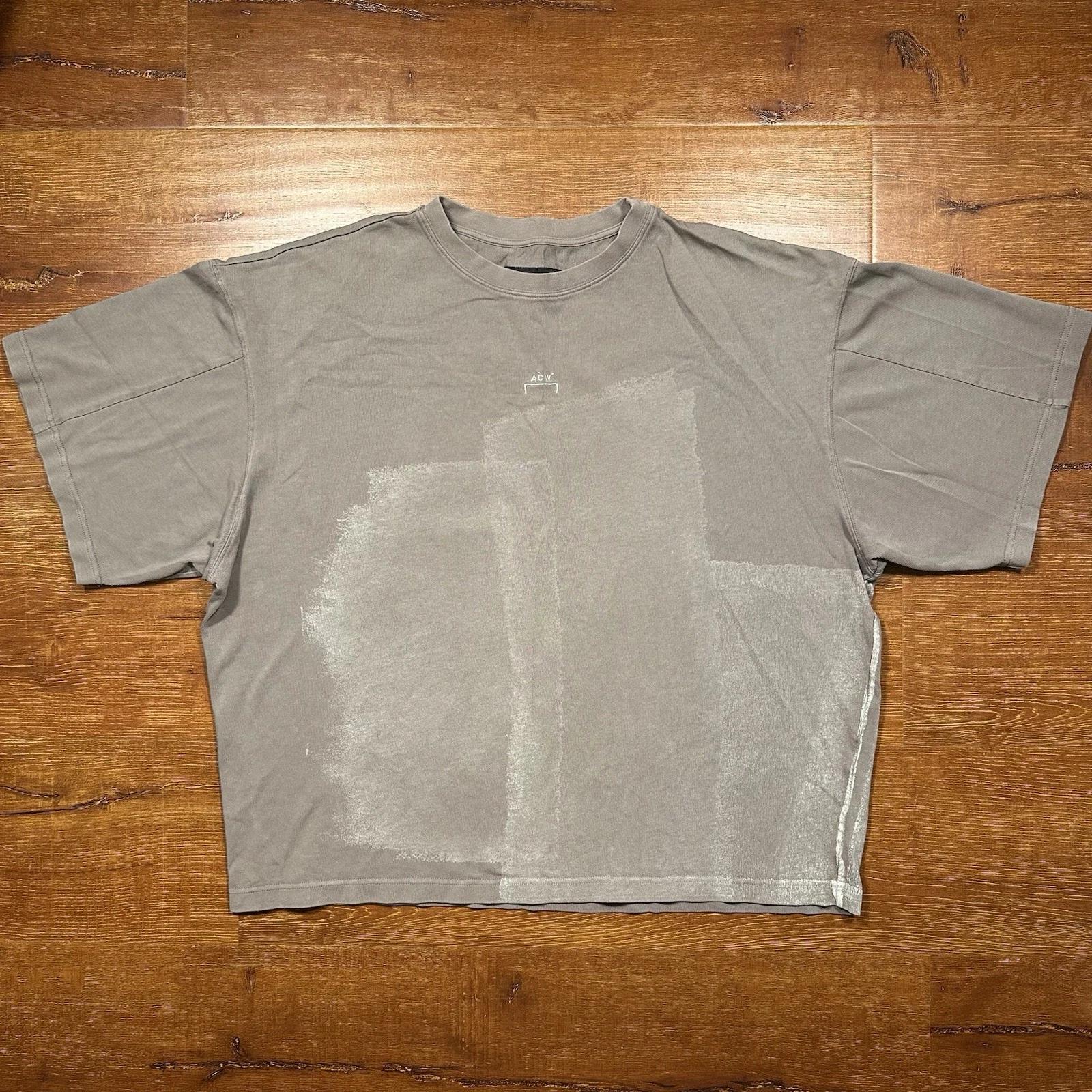 

A Cold Wall Paint Block T Shirt Mens L Gray Oversized Relaxed Fit Portugal ACW 4XL