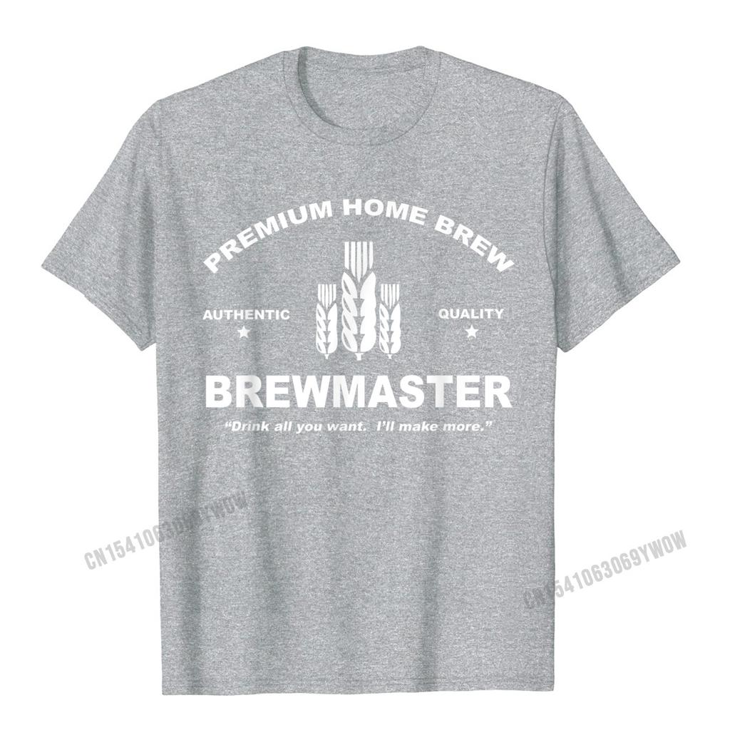 Brewmaster Premium Home Brew Beer Brewing TShirt Camisas Unisex Rife Unisexs T Shirt Normal Tops T Shirt Cotton Hip Hop