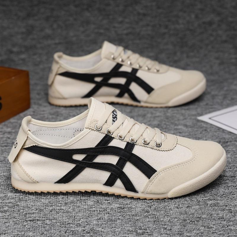 Low-top Lace-up Flat Baseplate Shoes Couple Forrest Gump Shoes Men's and Women's Canvas Shoes Large Size Men's Shoes Women's Shoes