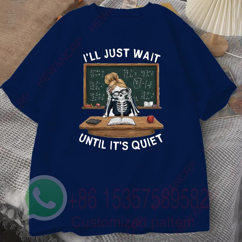 Teacher Skeleton T Shirt Humorous Classroom Summer Tracksuit Mens Round Neck Pullover Shortsleeved Tops Casual Sportswear