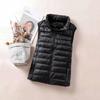 Ultralight Down Vest Women Sleeveless Jacket Female White Duck Down Waistcoat Female Warm Puffer Jacket Outwear M-8XL