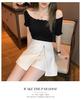2024 Plus Size High Waist A-Line Irregular Mini Bodycon Skirt - Slimming and Anti-Exposure Design for Petite Figures