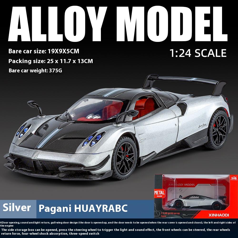 

1:24 Scale Pagani Huayra Alloy Car Model with Retro Pull-Back Action, Perfect Kids Gift for Racing Fans & Display Collectibles