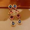 Acrylic Oval Diamond Ring Bracelet Earrings Necklace Accessories Women's Clavicle Chain Versatile Necklace