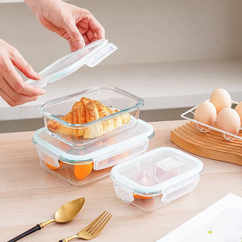 Chef Miss Glass Food Storage Container 3-Piece Set