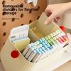 Beige Dopamine Storage Box Plastic Sorting Box Cute Storage Basket  Cosmetics Storage