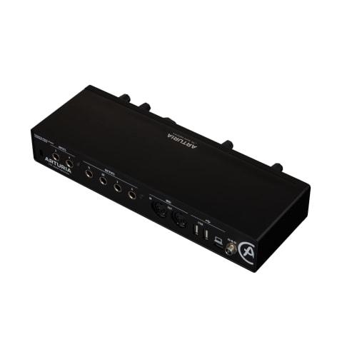 Arturia - MiniFuse 4 - Compact USB Audio & MIDI Interface with Creative Software for Recording, Production, Podcasting, and Guitar - Black