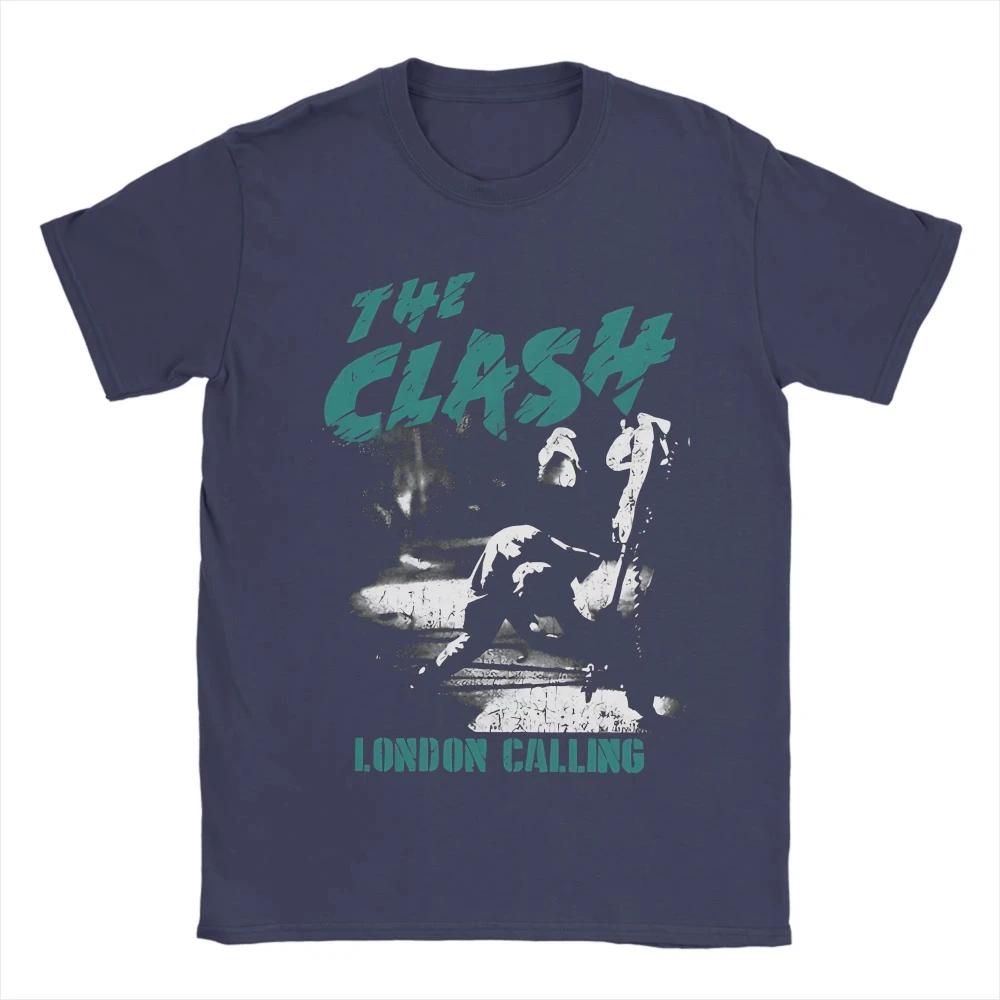 The Clash Koncert w Londynie Koszulka z motywem punkowym Luźny krój Bawełna Unisex Streetwear Góra Koszulki z grafiką Koszulka Harajuku