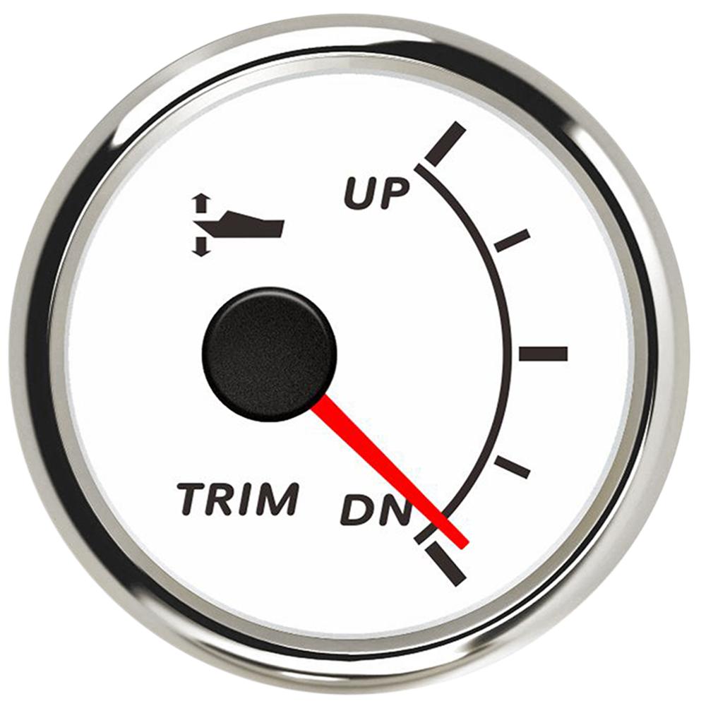 52mm Marine Trim Gauge Waterproof Trim Gauge UP-DN  with Red Backlight for Auto Motor Parts Yacht 9-32V Car Accessories