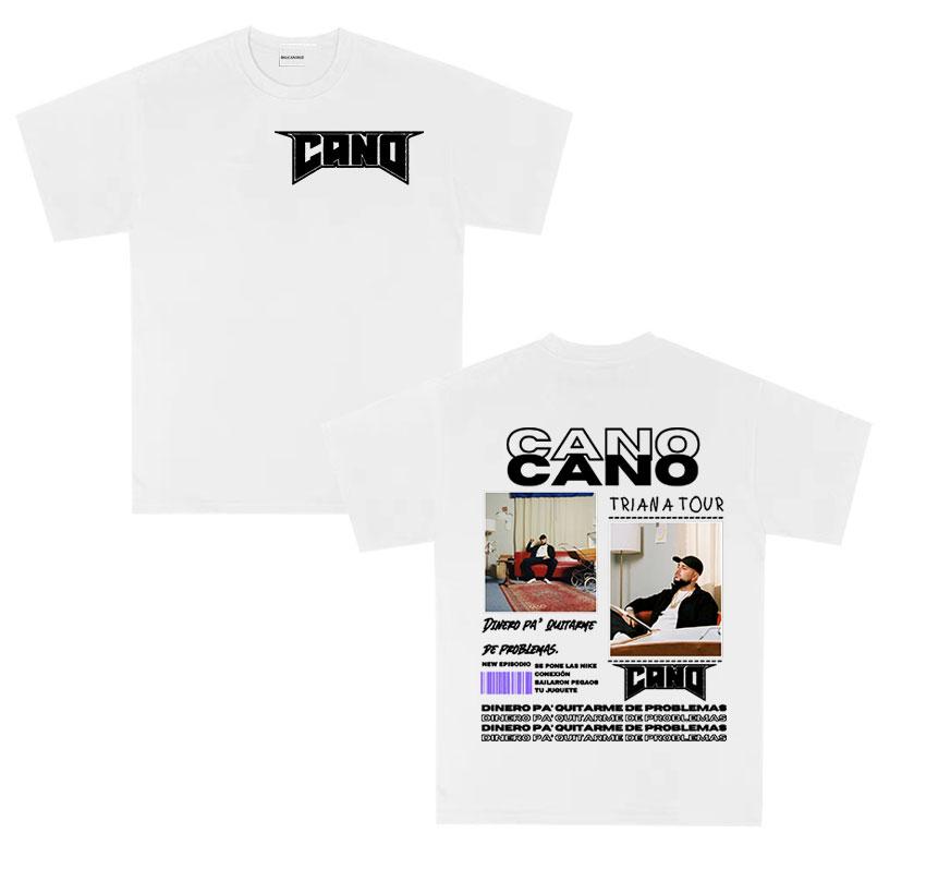 Rapper Cano Triana Tour 2026 new Album T Shirt Women Unisex fashion Vintage print Tshirt Hip Hop gothic short sleeve tshirts