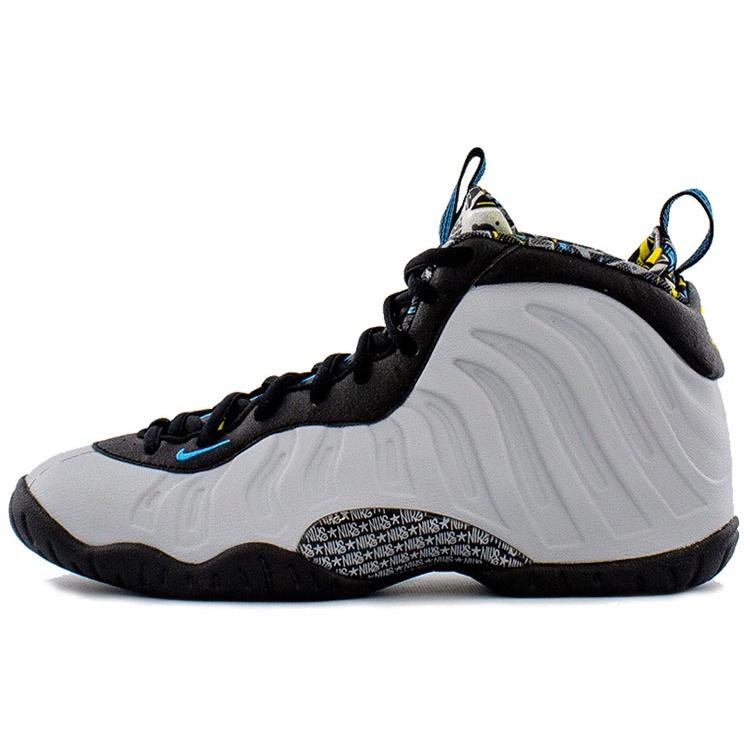 (GS) Nike Little Posite One Graffiti Kids 644791-009 EU 35.5