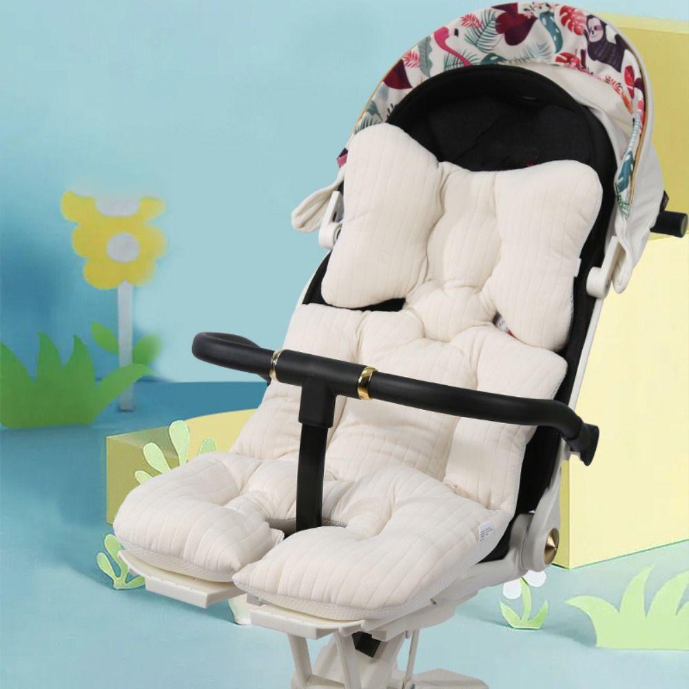 Comfortable Baby Stroller Cotton Cushion Thickened Quilted Stroller Seat Cushion Breathable Double-sided Baby Seat Cushion