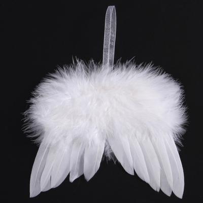 10 Stück Schutzengel weiße Federflügel Weihnachtsbaum Dekoration Engel Federflügel Hochzeit Requisite Valentinstag Geburtstag Dekor