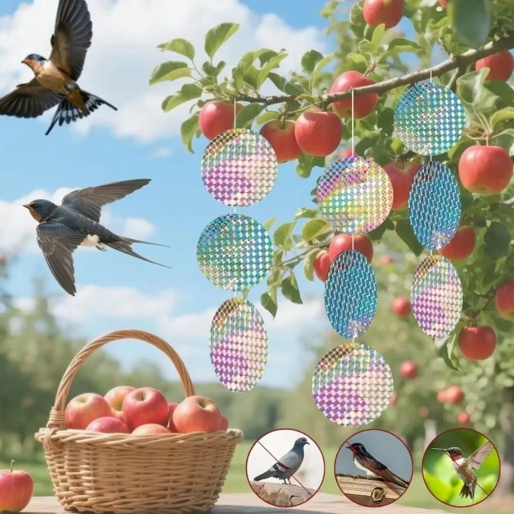 20pcs Reflective Bird Repellent Sticker Garden Bird Control Anti Bird Scare Tape  Keep Birds Away
