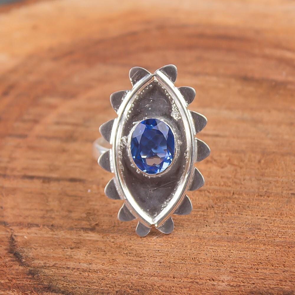 Tanzanite Gemstone 925 Sterling Silver Jewelry Handmade Ring For Birthday Gift RR-6-9