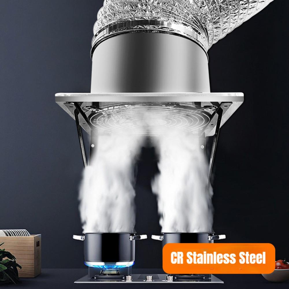 Ventilateur d'appoint 40 W pour salle de bain, toilettes, tuyau de ventilation, ventilateur d'extraction, fenêtre murale, ventilateur en acier inoxydable, échappement des fumées de cuisine, artefact