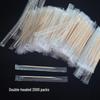 Individually Packed Bamboo Toothpicks: Portable, Small Portions In Transparent Bags, Pack of 2,000.