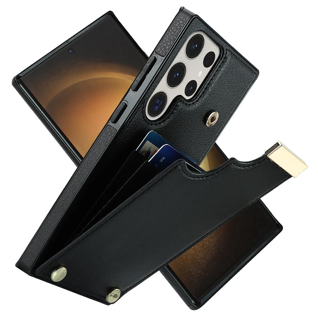 Phone Case For Samsung Galaxy S21 S23 FE S25 S24 S22 Plus Note 20 Ultra A15 A55 A54 A53 A14 A13 Organ Card Slot Leather Cover