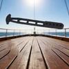 Boat Ladder Securing Strap, Marine Telescopic Ladder Black Rubber 5 Hole Strap for Replacement and Marine Maintenance