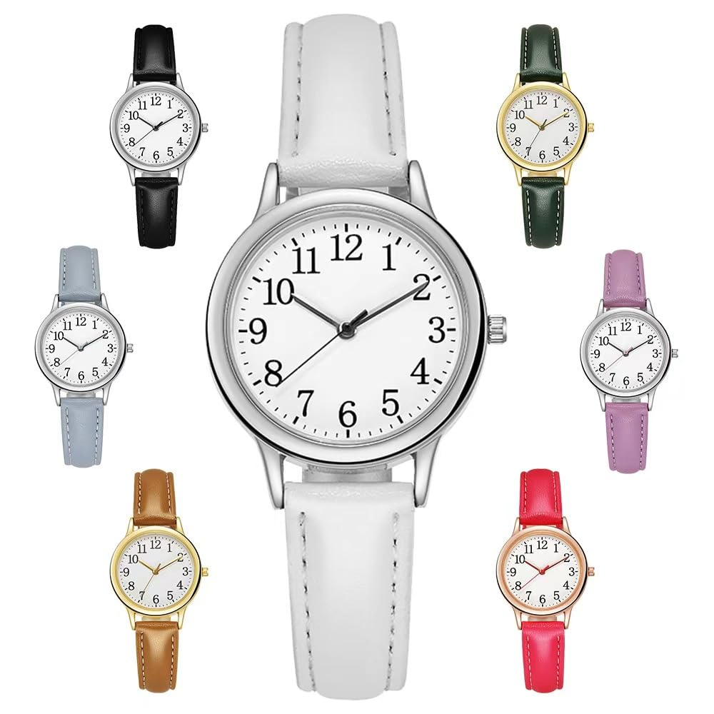 Simple Slim for Women In Their and Perfect for Gift Women's Watch, Water-Resistant, Lightweight, Stylish, Dial, Strap, Analog, Cute, High-End Look,