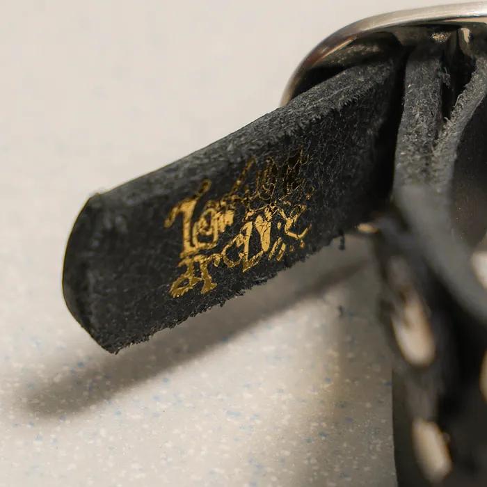 Feverfew Leather Bracelet Black