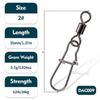 10Pcs Fishing Swivels with Locking Snap Fishing Line Hook Connectors Round Bearing Swivels Fishing Snap Fishing Swivels