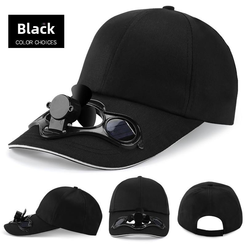 Chapeau Ventilateur Solaire Pour Hommes Femmes Avec Visière Et Casquette d'Été Protection Solaire