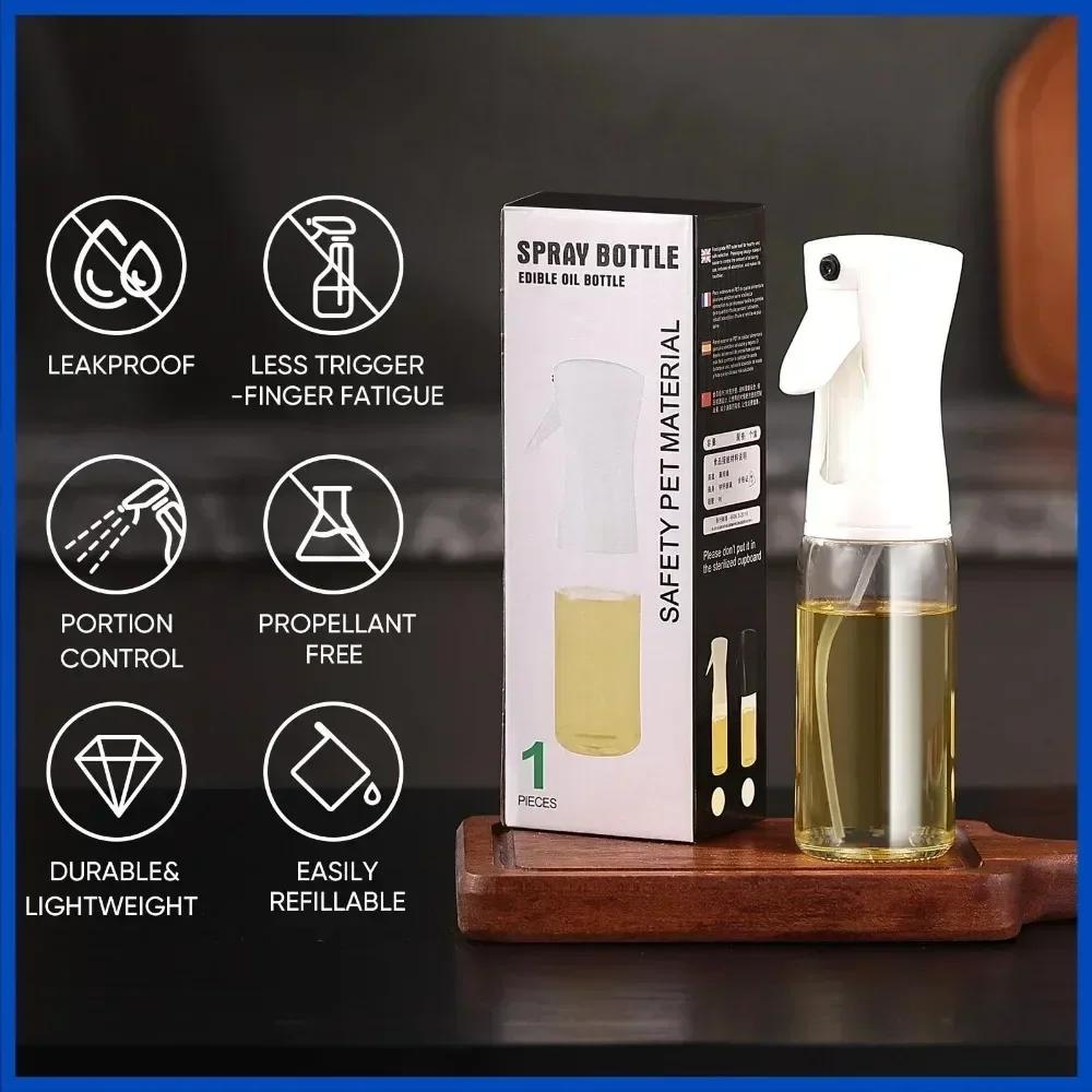 Küchenölsprayflasche Kochen Olivenölsprüher 200/300/500ML Pneumatische Sprühflasche Fitness Barbecue Sprühölspender
