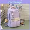 Girls School Backpack With Letter Pattern And Splicing Design For Daily Use And Comfort