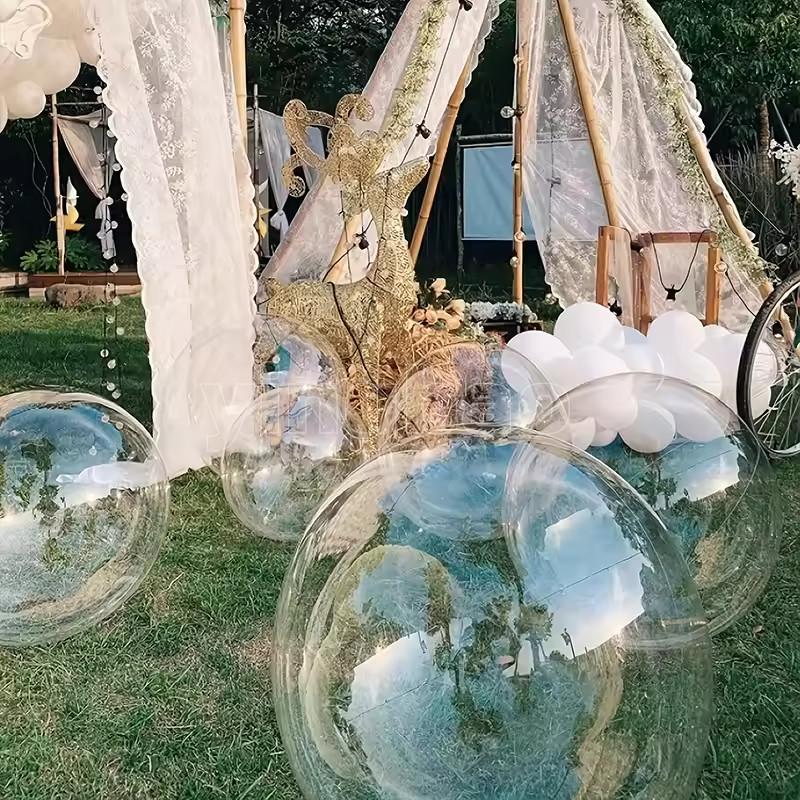 10/20pcs 10-36inch Clear Bobo Helium Air Balloons for Stuffing DIY Bubble Balloon for Wedding Birthday Graduation Party Decor