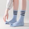 Yoga Five-Finger Socks Children'S Medium Tube Split-Toe Socks Boneless Breathable Comfortable Pilates Women'S Socks Fitness Sports Socks Stockings