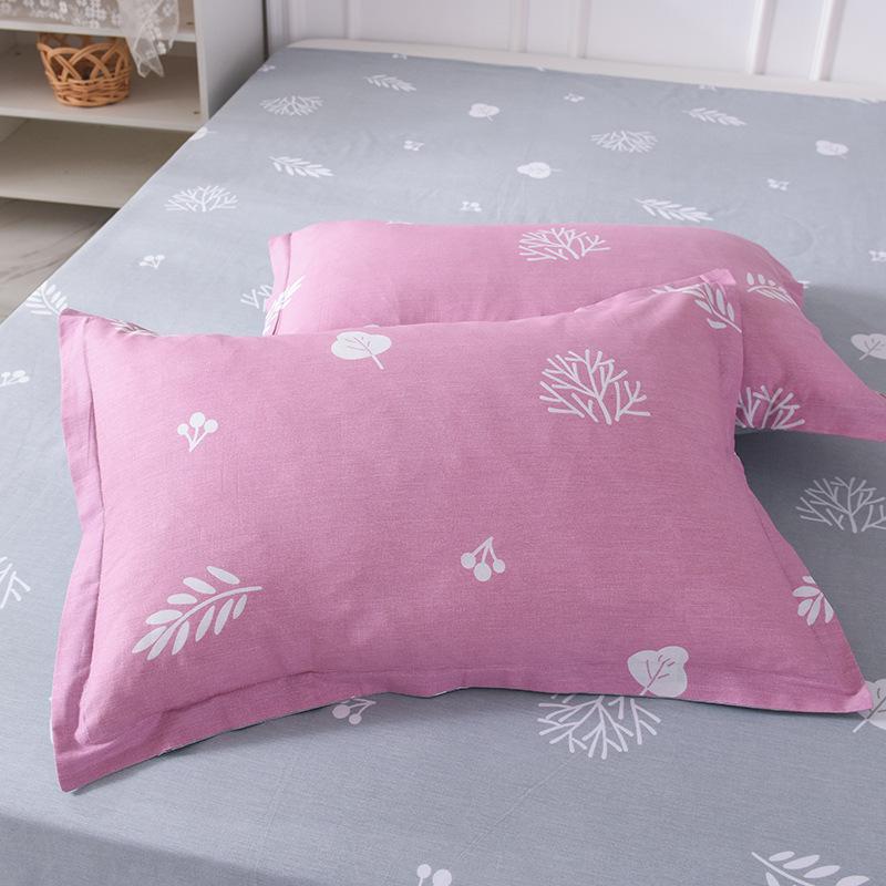 Cotton Pillowcases: Pure Cotton, Simple Style for Home, Dorms, Single & Double Rooms (Single/Pair)