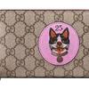 GUCCI Canvas Leather Wallet , Wallet Women's Ebony / Pink (Unisex) Wallets 506279 9F27G 9752