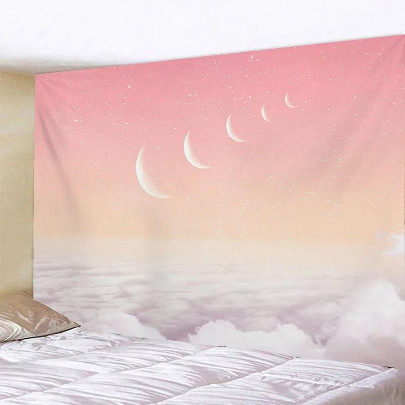 Красочные Небеса Творческий Абстрактная Мода Фон Украшения Гобелен Девушка Исцеление — фото 12