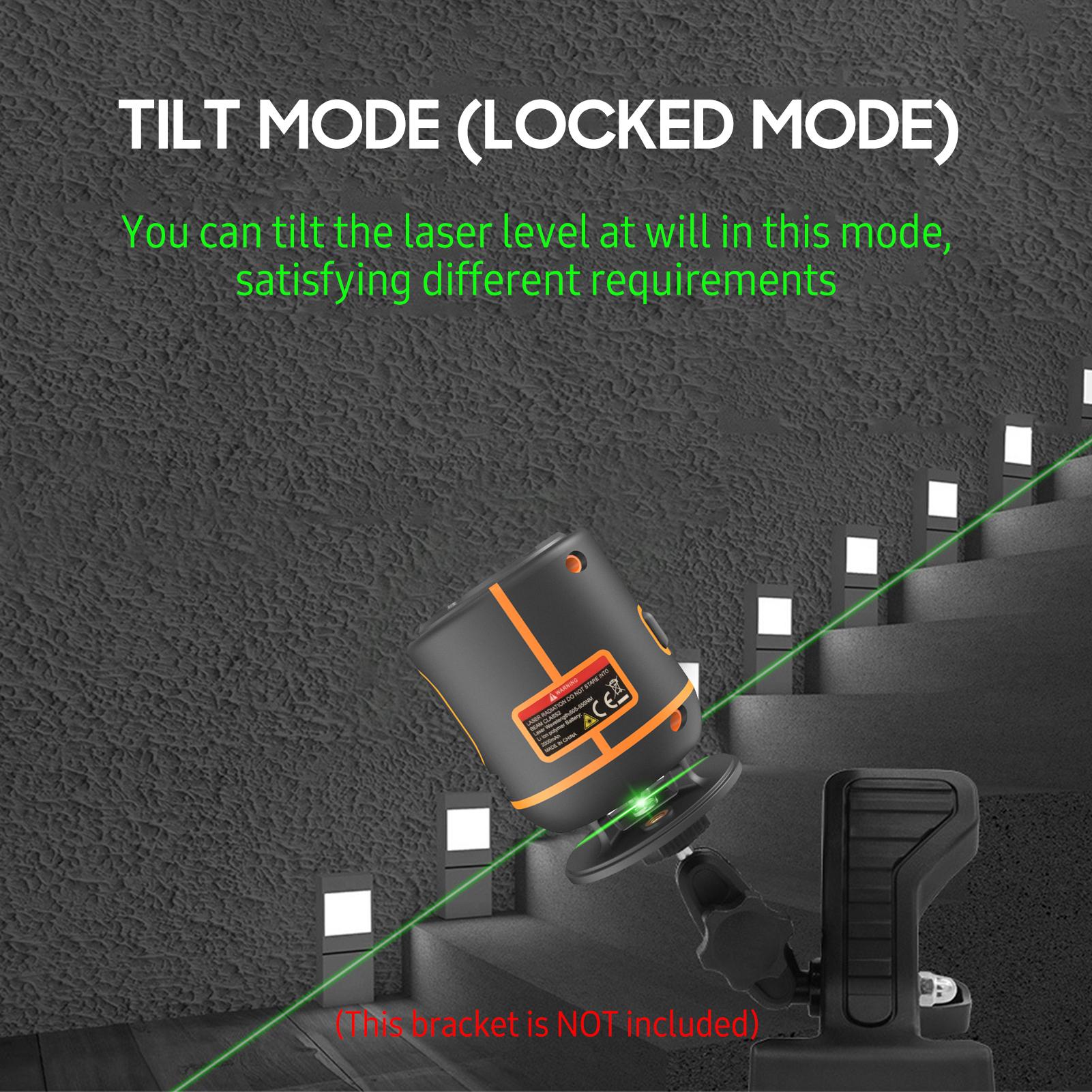 

Лазерный уровень с перекрестной линией и кронштейном, 30 м/98 футов, самовыравнивающийся, 360 градусов по горизонтали, 10 мм, близко к