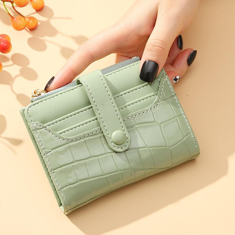 Damen-Geldbörse, kurze Brieftasche, kleine Mode, Luxusmarke, Leder, Geldbörse, Damen, Kartentasche, Clutch, Damen-Geldbörse, Geldscheinklammer