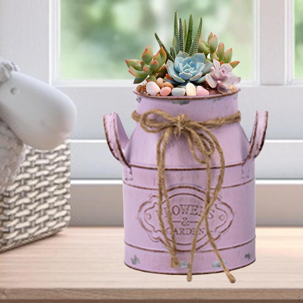 Milk Jug Planter for Floral Arrangements Home Decor
