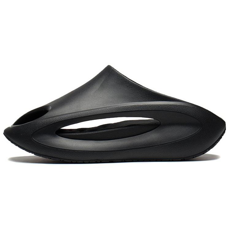 Li Ning Yun You Slay Quiet Abrasion Resistant Slide Slippers Unisex Black AZSV021-7