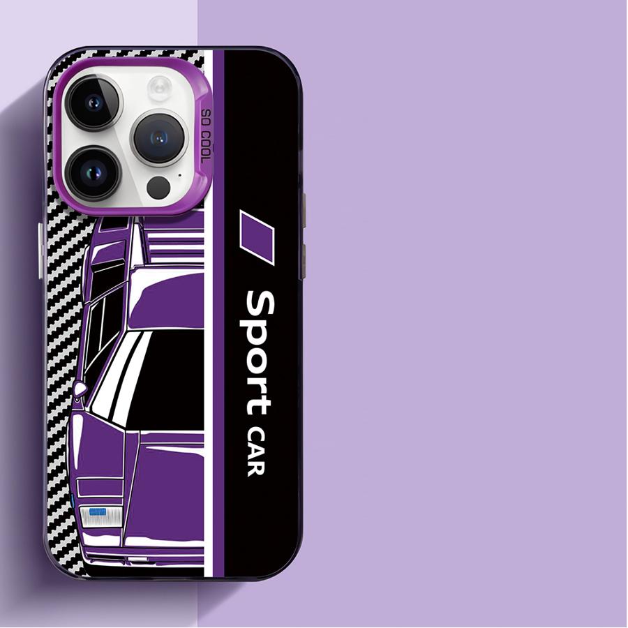 Cool Car Phone Case For iPhone 17 Air 16e 15 14 13 12 11 Pro Max Plus Mini SE Anti Fall Matte Back Cover iPhone 11