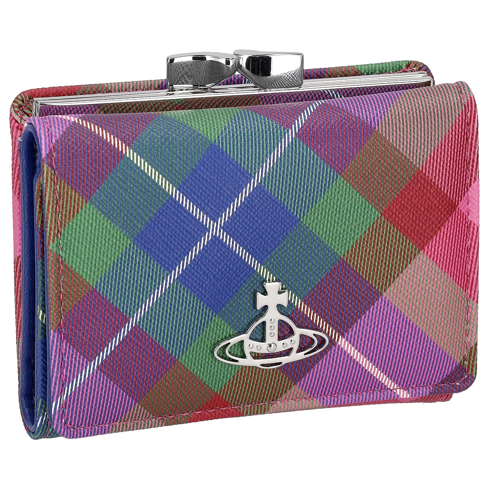 

Vivienne Westwood SAFFIANO PRINTED CANDY TARTAN Wallet Tri-fold (5115002NW) Women s [Used]