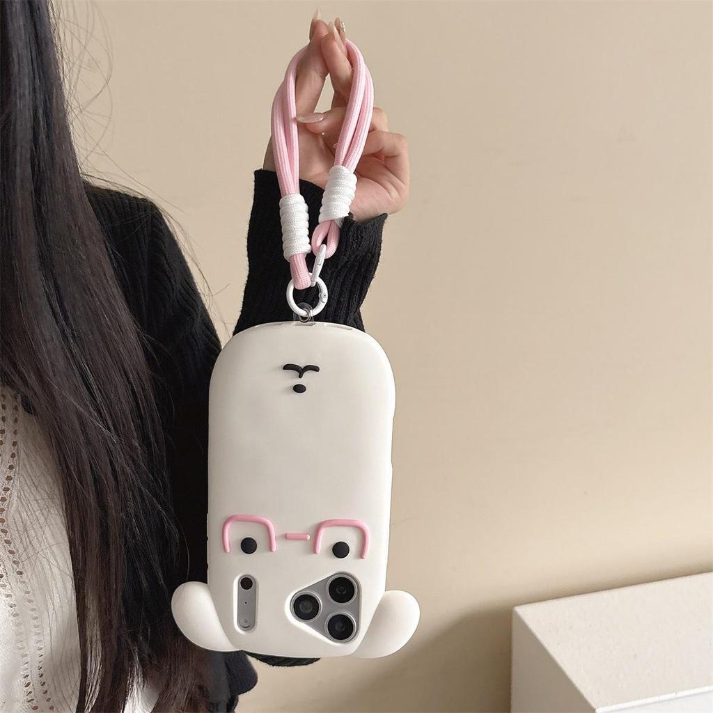 3D Cartoon Dog Drop-proof iPhone Case Compatible with iPhone 14/13/12 PROMAX