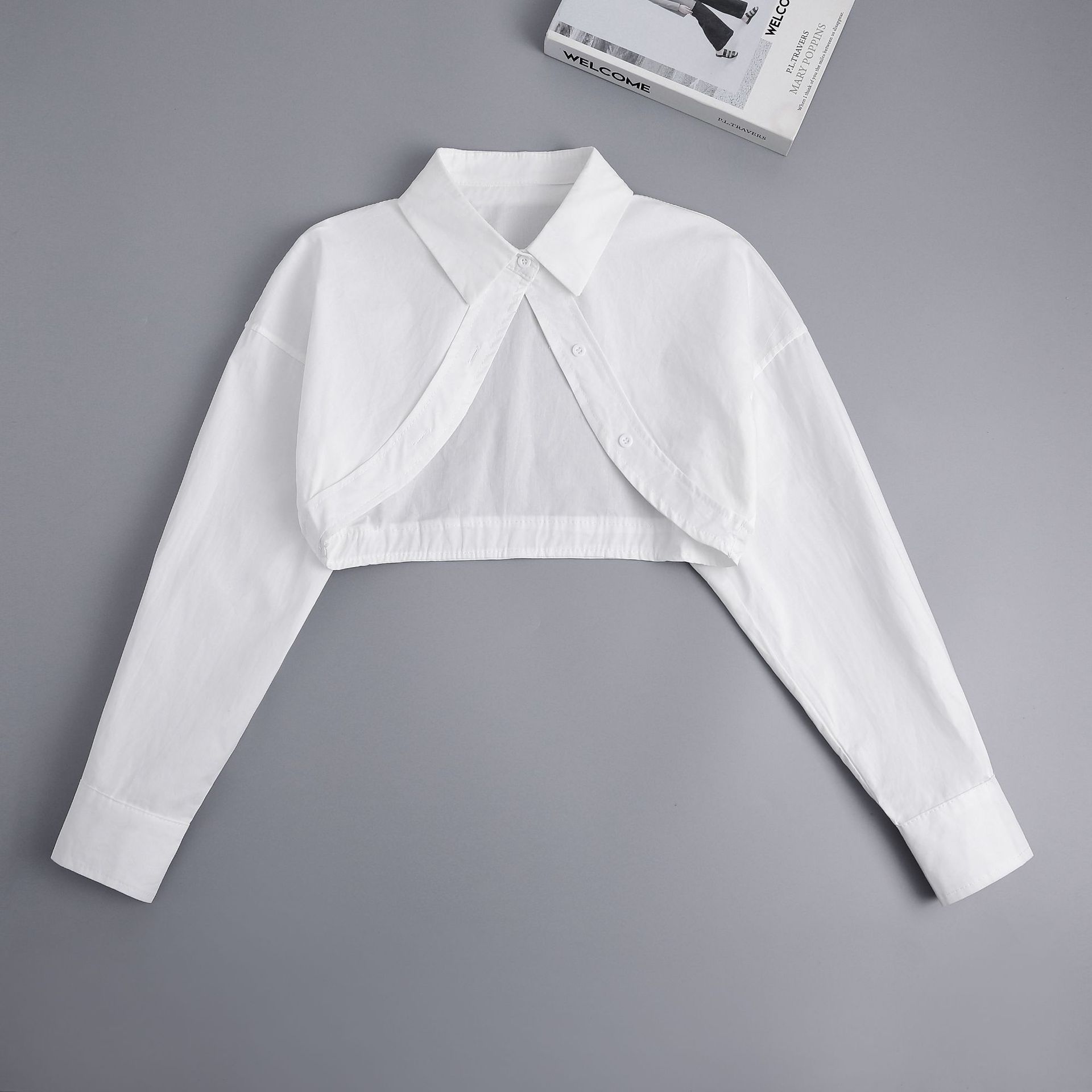 

Корейская длинная рукава ложный воротник женская съемная полурубашка блузка поддельный свитер рубашка съемные воротники мужской костюм искусственные колье