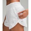 Lululemon Track That High Rise Lined Short 3  White