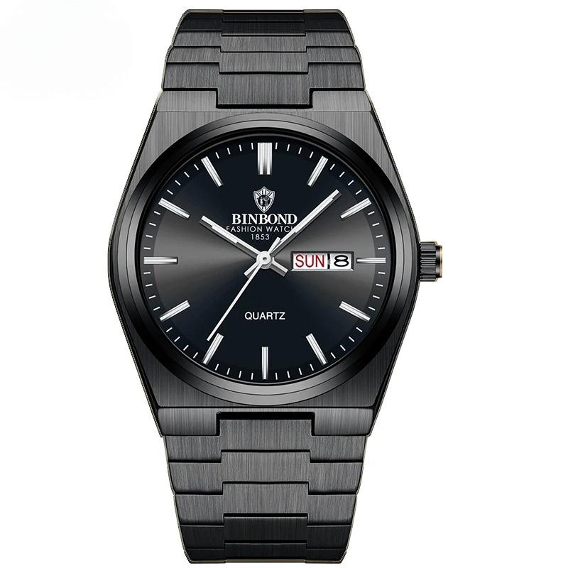 Luxury Watch for Man Elegant Date Week Waterproof Luminous Men Watch Quartz Stainless Steel Sports Men's Watches Reloj