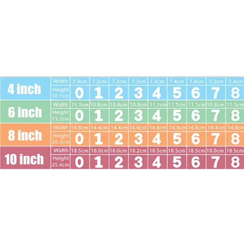 VIE LENTE Number Cake Mold 9pcs DIY Number Form Design Chocolate Bakery Pastry Cake Decoration Tool Shape Cake Decoration Tool